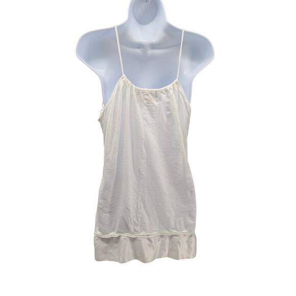 Zara Collection women's crochet satin trim sundress white Size Med beachy Boho - Picture 3 of 10